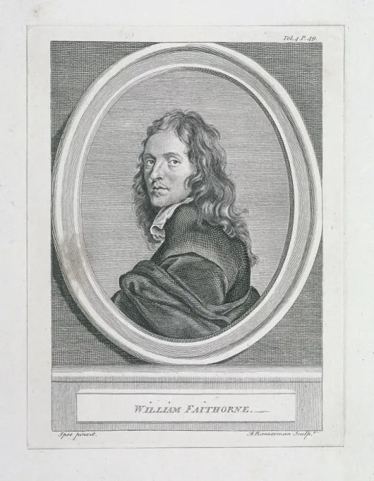 Framed Print : William Faithorne, c1800. Artist: Alexander Bannerman Framed Print : William Faithorne, c1800. Artist: Alexander Bannerman