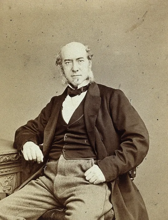 Framed Print : William Fergusson, 1867. Creator: Ernest Edwards Framed Print : William Fergusson, 1867. Creator: Ernest Edwards