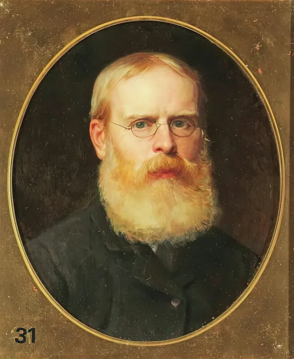 Framed Print : William Frederick Yeames, Self Portrait, 1884. Creator: William Frederick Yeames Framed Print : William Frederick Yeames, Self Portrait, 1884. Creator: William Frederick Yeames