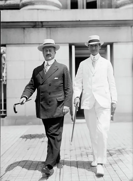 Framed Print : William Gibbs McAdoo, Secretary of The Treasury, right, with John Skelton Williams, 1914. Creator: Harris & Ewing. William Gibbs McAdoo, Secretary of The Treasury, right, with John Skelton Williams, 1914. Creator: Harris & Ewing Framed Print : William Gibbs McAdoo, Secretary of The Treasury, right, with John Skelton Williams, 1914. Creator: Harris & Ewing. William Gibbs McAdoo, Secretary of The Treasury, right, with John Skelton Williams, 1914. Creator: Harris & Ewing