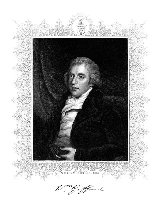Framed Print : William Gifford, English critic, editor and poet, (19th century). Artist:s Freeman Framed Print : William Gifford, English critic, editor and poet, (19th century). Artist:s Freeman