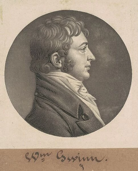 William Gwynn, 1804. Creator: Charles Balthazar Julien Fevret de Saint-Memin