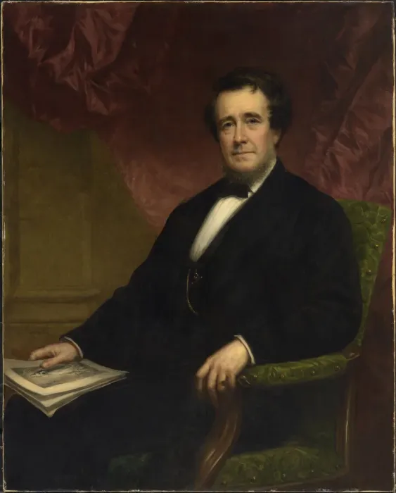 Framed Print : William Henry Aspinwall, 1871. Creator: Daniel Huntington Framed Print : William Henry Aspinwall, 1871. Creator: Daniel Huntington