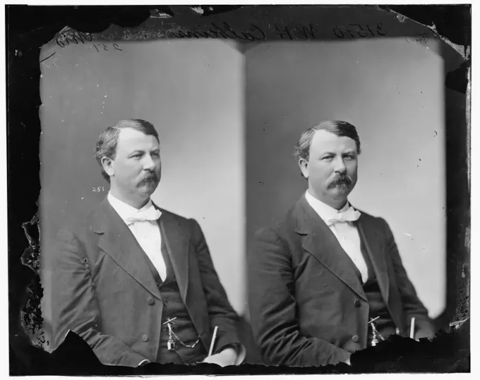 Framed Print : William Henry Calkins of Indiana, between 1865 and 1880. Creator: Unknown Framed Print : William Henry Calkins of Indiana, between 1865 and 1880. Creator: Unknown