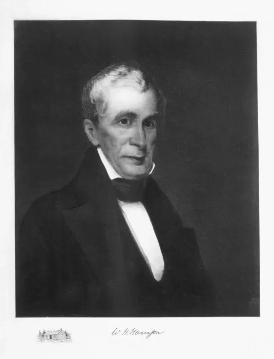 Framed Print : William Henry Harrison, 9th President of the United States of America, (1901). Artist Framed Print : William Henry Harrison, 9th President of the United States of America, (1901). Artist