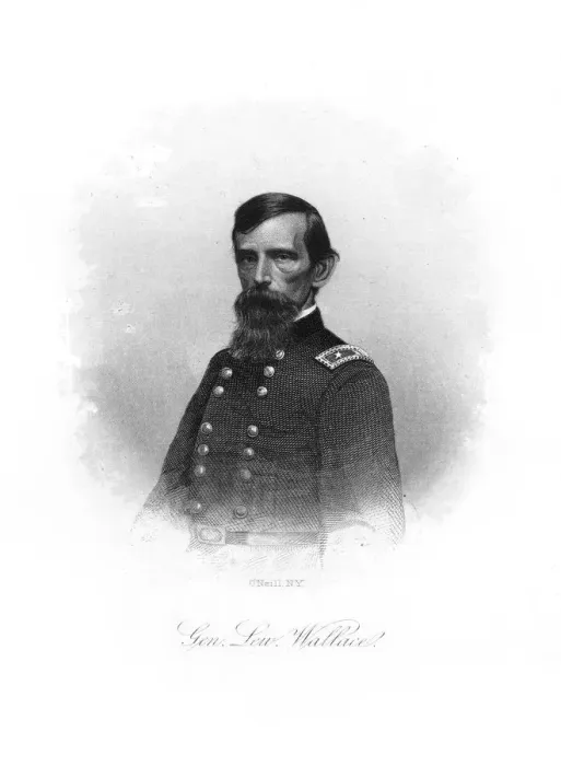 Framed Print : William Hervey Lamme Wallace, American soldier, (1872). Artist: John A O Neill Framed Print : William Hervey Lamme Wallace, American soldier, (1872). Artist: John A O Neill