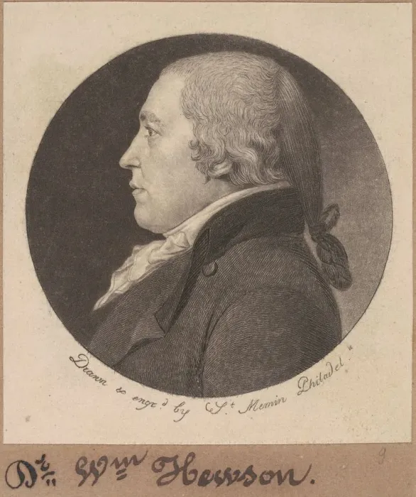 Framed Print : William Hewson, 1798. Creator: Charles Balthazar Julien Fevret de Saint-Memin Framed Print : William Hewson, 1798. Creator: Charles Balthazar Julien Fevret de Saint-Memin
