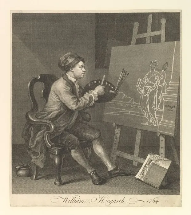 Framed Print : William Hogarth, Serjeant Painter to His Majesty, 1764. Creator: William Hogarth Framed Print : William Hogarth, Serjeant Painter to His Majesty, 1764. Creator: William Hogarth