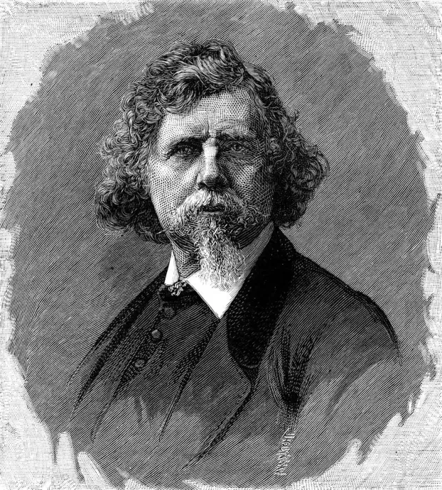 Framed Print : William Holbrook Beard, American painter, 1882. Artist: Moritz Klinkicht Framed Print : William Holbrook Beard, American painter, 1882. Artist: Moritz Klinkicht