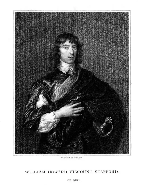 Framed Print : William Howard, 1st Viscount Stafford, Roman Catholic martyr, (1827). Artist: T Wright Framed Print : William Howard, 1st Viscount Stafford, Roman Catholic martyr, (1827). Artist: T Wright