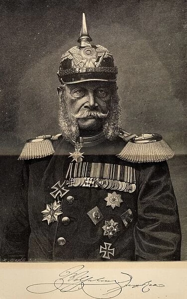 William I (1797-1888), King of Prussia and German Emperor, at the Age of 90, 1887