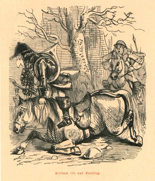 Framed Print : William III. out Hunting, 1897. Creator: John Leech Framed Print : William III. out Hunting, 1897. Creator: John Leech