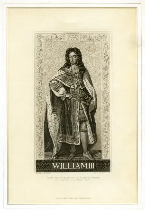 Framed Print : William III, King of England, Scotland and Ireland, (19th century). Artist: William Home Lizars Framed Print : William III, King of England, Scotland and Ireland, (19th century). Artist: William Home Lizars