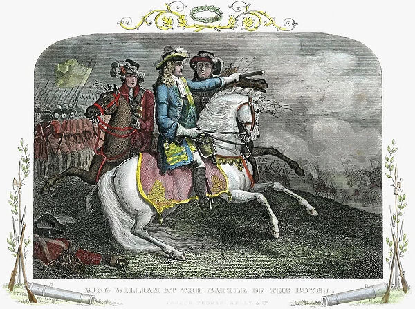 William III, King of Great Britain and Ireland, at the Battle of the Boyne, 1690