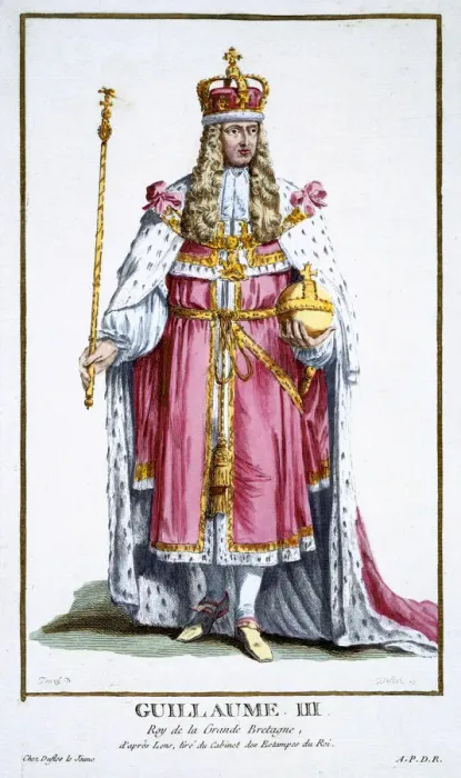 Framed Print : William III, King of Great Britain and Ireland, (1780). Artist: Pierre Duflos Framed Print : William III, King of Great Britain and Ireland, (1780). Artist: Pierre Duflos