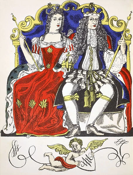 William III and Mary II, King and Queen of Great Britain and Ireland from 1688, (1932)