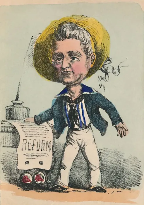 Framed Print : William IV, 1856. Artist: Alfred Crowquill Framed Print : William IV, 1856. Artist: Alfred Crowquill