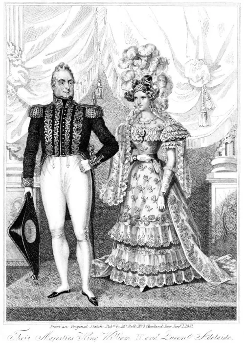 Framed Print : William IV and Queen Adelaide, 1881 Framed Print : William IV and Queen Adelaide, 1881
