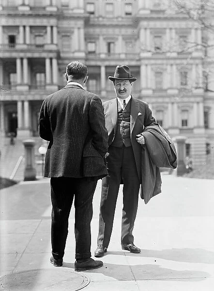 William J. Burns, Detective - Right, with Jack Wheeler, 1914. Creator: Harris & Ewing. William J. Burns, Detective - Right, with Jack Wheeler, 1914. Creator: Harris & Ewing
