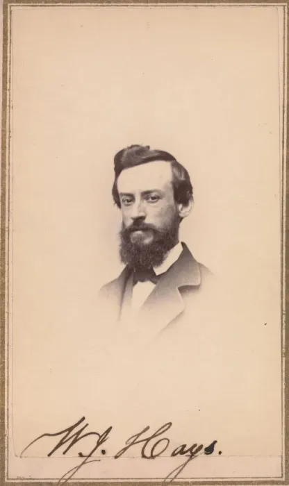 Framed Print : William Jacob Hays, Sr. 1860s. Creator: Whitney & Paradise Framed Print : William Jacob Hays, Sr. 1860s. Creator: Whitney & Paradise