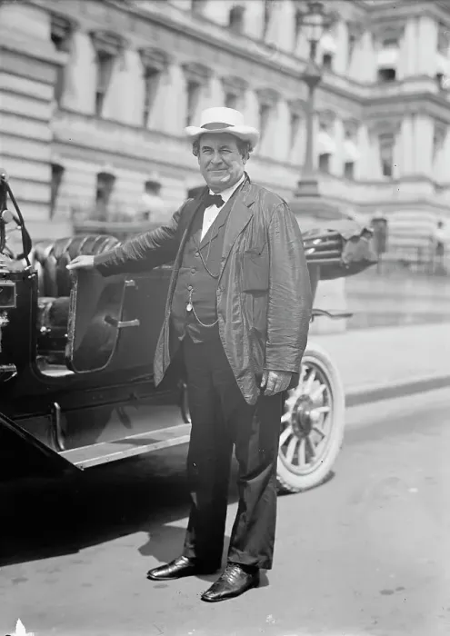Framed Print : William Jennings Bryan, Rep. from Nebraska, Secretary of State, Standing Beside Auto, 1913 Creator: Harris & Ewing. William Jennings Bryan, Rep. from Nebraska, Secretary of State, Standing Beside Auto, 1913 Creator: Harris & Ewing Framed Print : William Jennings Bryan, Rep. from Nebraska, Secretary of State, Standing Beside Auto, 1913 Creator: Harris & Ewing. William Jennings Bryan, Rep. from Nebraska, Secretary of State, Standing Beside Auto, 1913 Creator: Harris & Ewing