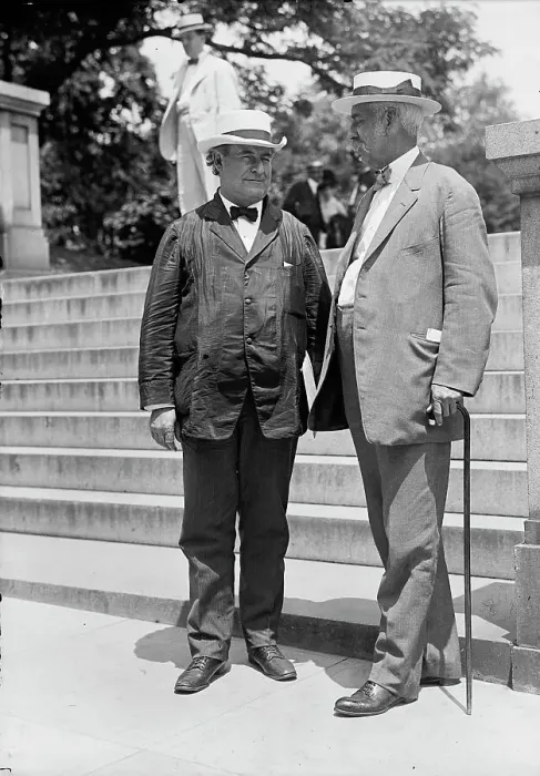 Framed Print : William Jennings Bryan, Rep. from Nebraska, with John R. Silliman, 1914. Creator: Harris & Ewing. William Jennings Bryan, Rep. from Nebraska, with John R. Silliman, 1914. Creator: Harris & Ewing Framed Print : William Jennings Bryan, Rep. from Nebraska, with John R. Silliman, 1914. Creator: Harris & Ewing. William Jennings Bryan, Rep. from Nebraska, with John R. Silliman, 1914. Creator: Harris & Ewing