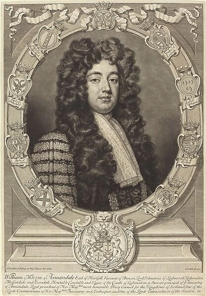 William Johnston, Marquess of Annandale, 1702. Creator: John Smith