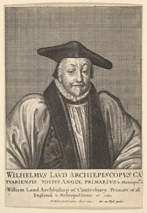 Framed Print : William Laud, Archbishop of Canterbury, 1641. Creator: Wenceslaus Hollar Framed Print : William Laud, Archbishop of Canterbury, 1641. Creator: Wenceslaus Hollar