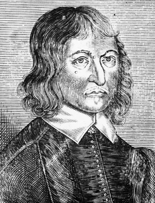 Framed Print : William Lilly (1602-1681), English astrologer, 1673 Framed Print : William Lilly (1602-1681), English astrologer, 1673