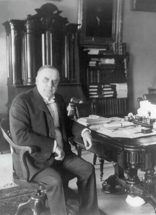 Framed Print : William McKinley, 1897. Creator: Frances Benjamin Johnston Framed Print : William McKinley, 1897. Creator: Frances Benjamin Johnston