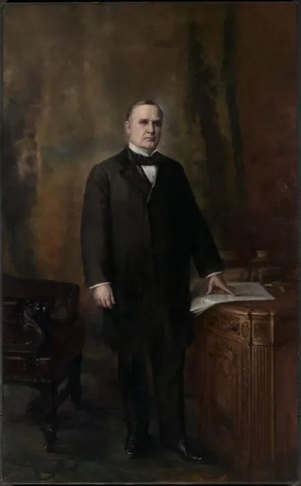 Framed Print : William McKinley, 1899. Creator: Charles Ayer Whipple Framed Print : William McKinley, 1899. Creator: Charles Ayer Whipple