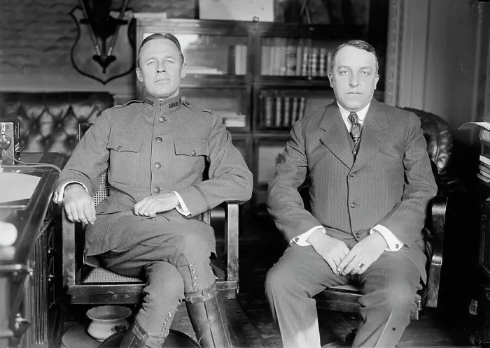 Framed Print : William Moulton Ingraham, Asst. Secretary of War, with His Successor Benedict Crowell, 1917 Creator: Harris & Ewing. William Moulton Ingraham, Asst. Secretary of War, with His Successor Benedict Crowell, 1917 Creator: Harris & Ewing Framed Print : William Moulton Ingraham, Asst. Secretary of War, with His Successor Benedict Crowell, 1917 Creator: Harris & Ewing. William Moulton Ingraham, Asst. Secretary of War, with His Successor Benedict Crowell, 1917 Creator: Harris & Ewing