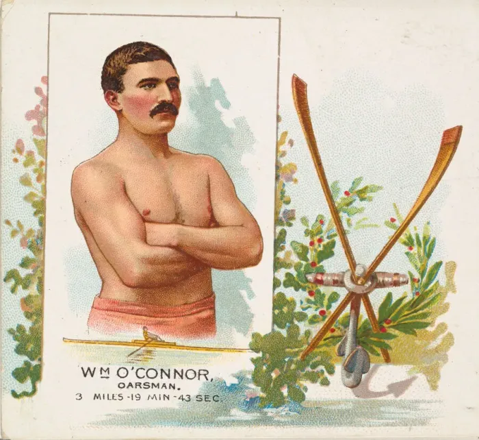 Framed Print : William O Connor, Oarsman, from Worlds Champions, Second Series (N43) for Allen & Framed Print : William O Connor, Oarsman, from Worlds Champions, Second Series (N43) for Allen &