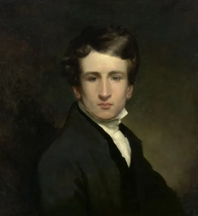Framed Print : William Page Self-Portrait, 1830. Creator: William Page Framed Print : William Page Self-Portrait, 1830. Creator: William Page