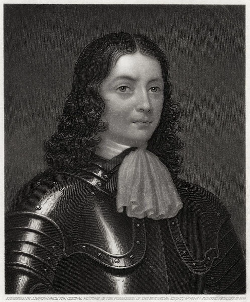 William Penn, after 1666, (19th century). Artist: John Sartain
