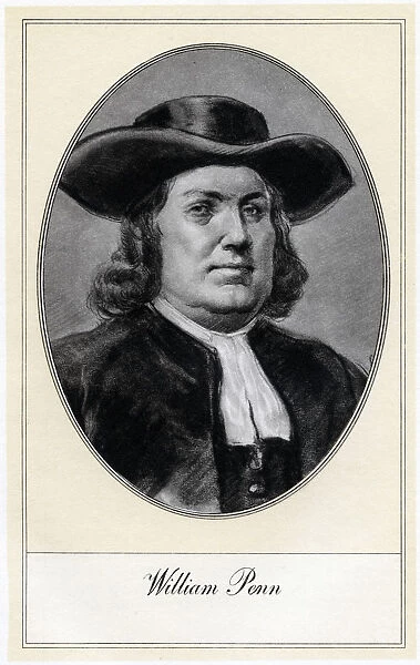 William Penn, founder of Pennsylvania, (early 20th century). Artist: Gordon Ross