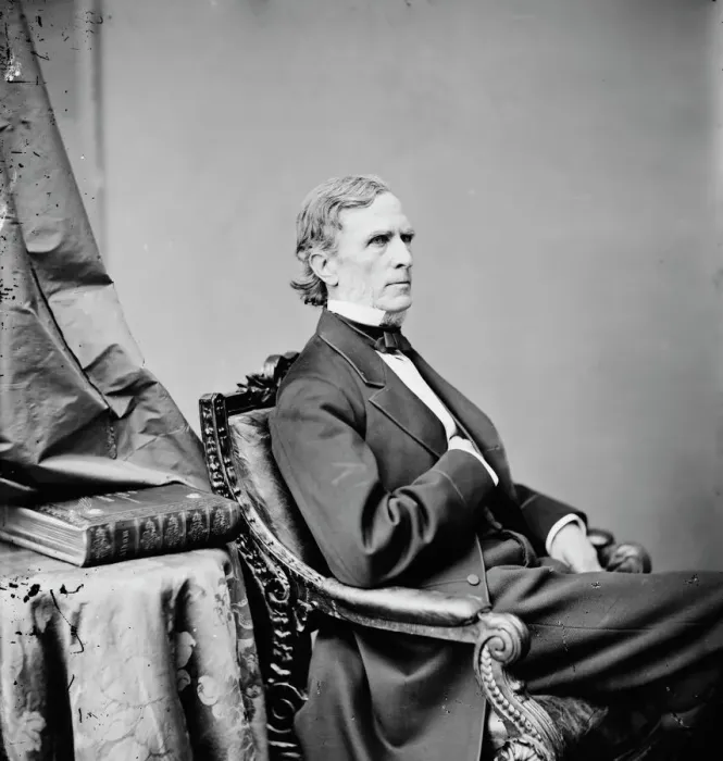 Framed Print : William Pitt Fessenden, between 1860 and 1875. Creator: Unknown Framed Print : William Pitt Fessenden, between 1860 and 1875. Creator: Unknown