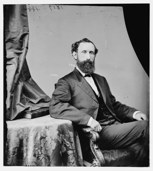 Framed Print : William Pitt Kellogg of Louisiana, between 1860 and 1875. Creator: Unknown Framed Print : William Pitt Kellogg of Louisiana, between 1860 and 1875. Creator: Unknown