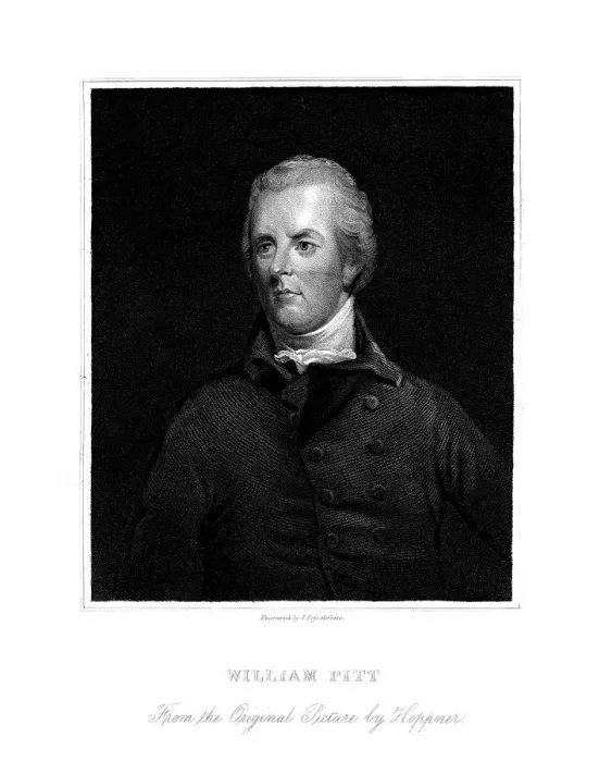 Framed Print : William Pitt the Younger, British politician, 19th century. Artist: James Posselwhite