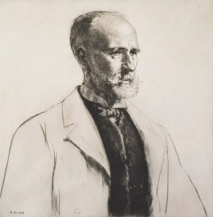 Framed Print : William Robinson, 1908. Creator: Francis Dodd Framed Print : William Robinson, 1908. Creator: Francis Dodd