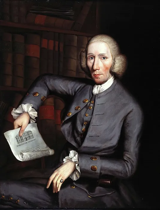 Framed Print : William Russell (1718-1801), surgeon to the Worcester Infirmary, c1770s. Creator: Stephen Hewson Framed Print : William Russell (1718-1801), surgeon to the Worcester Infirmary, c1770s. Creator: Stephen Hewson