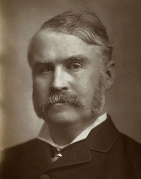 William Schwenck Gilbert, British artist, librettist, playwright and writer, 1883. Artist: St Jamess Photographic Co