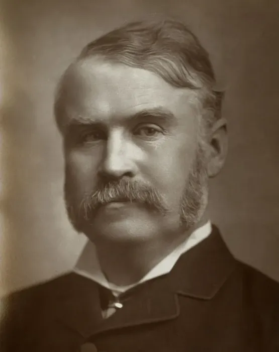 Framed Print : William Schwenck Gilbert, British artist, librettist, playwright and writer, 1883. Artist: St Jamess Photographic Co Framed Print : William Schwenck Gilbert, British artist, librettist, playwright and writer, 1883. Artist: St Jamess Photographic Co