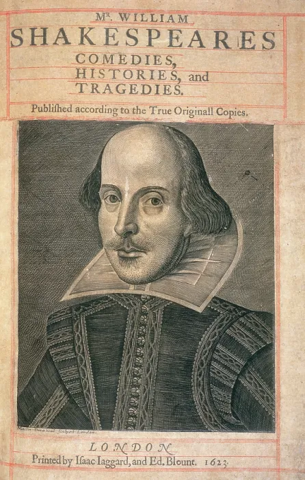 Framed Print : William Shakespeare, 1623. Creator: Martin Droeshout Framed Print : William Shakespeare, 1623. Creator: Martin Droeshout