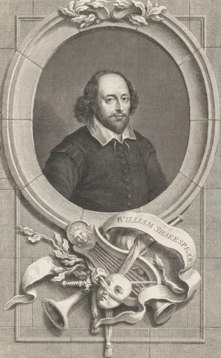 Framed Print : William Shakespeare, 1747. Creator: Jacobus Houbraken Framed Print : William Shakespeare, 1747. Creator: Jacobus Houbraken