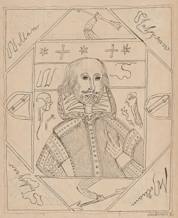 Framed Print : William Shakespeare, 1795. Creator: Samuel Ireland Framed Print : William Shakespeare, 1795. Creator: Samuel Ireland