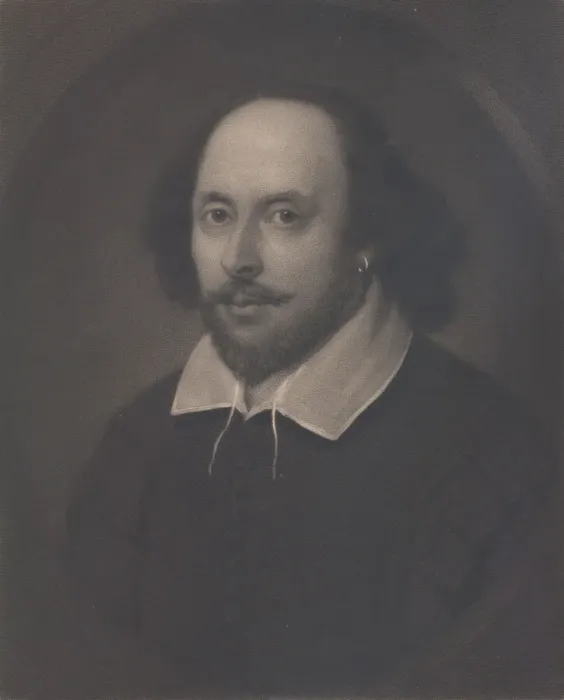 Framed Print : William Shakespeare, 1849. Creator: Samuel Cousins Framed Print : William Shakespeare, 1849. Creator: Samuel Cousins