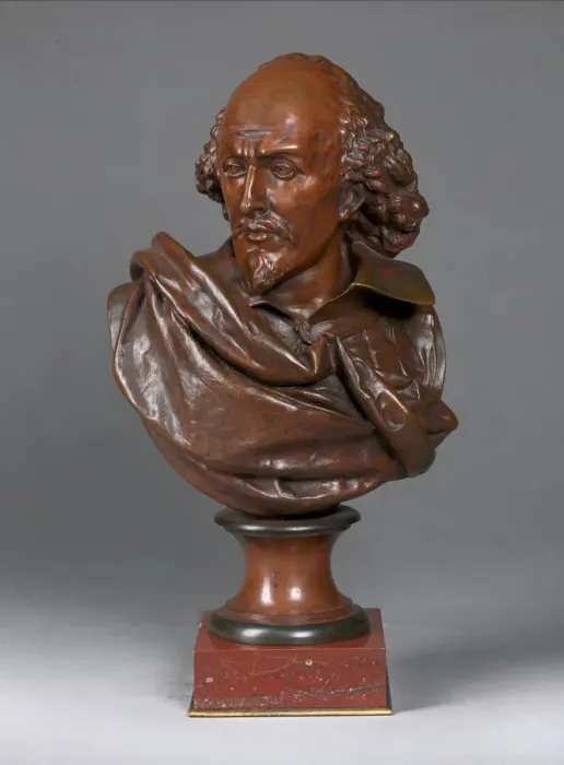 Framed Print : William Shakespeare, late 19th century. Creator: Albert Ernest Carrier de Belleuse Framed Print : William Shakespeare, late 19th century. Creator: Albert Ernest Carrier de Belleuse