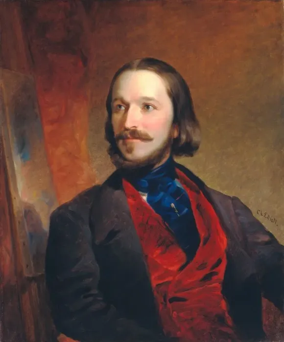 Framed Print : William Sidney Mount, c. 1850. Creator: Charles Loring Elliott Framed Print : William Sidney Mount, c. 1850. Creator: Charles Loring Elliott