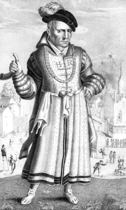 Framed Print : William Sommers, court jester of Henry VIII, (1825) Framed Print : William Sommers, court jester of Henry VIII, (1825)